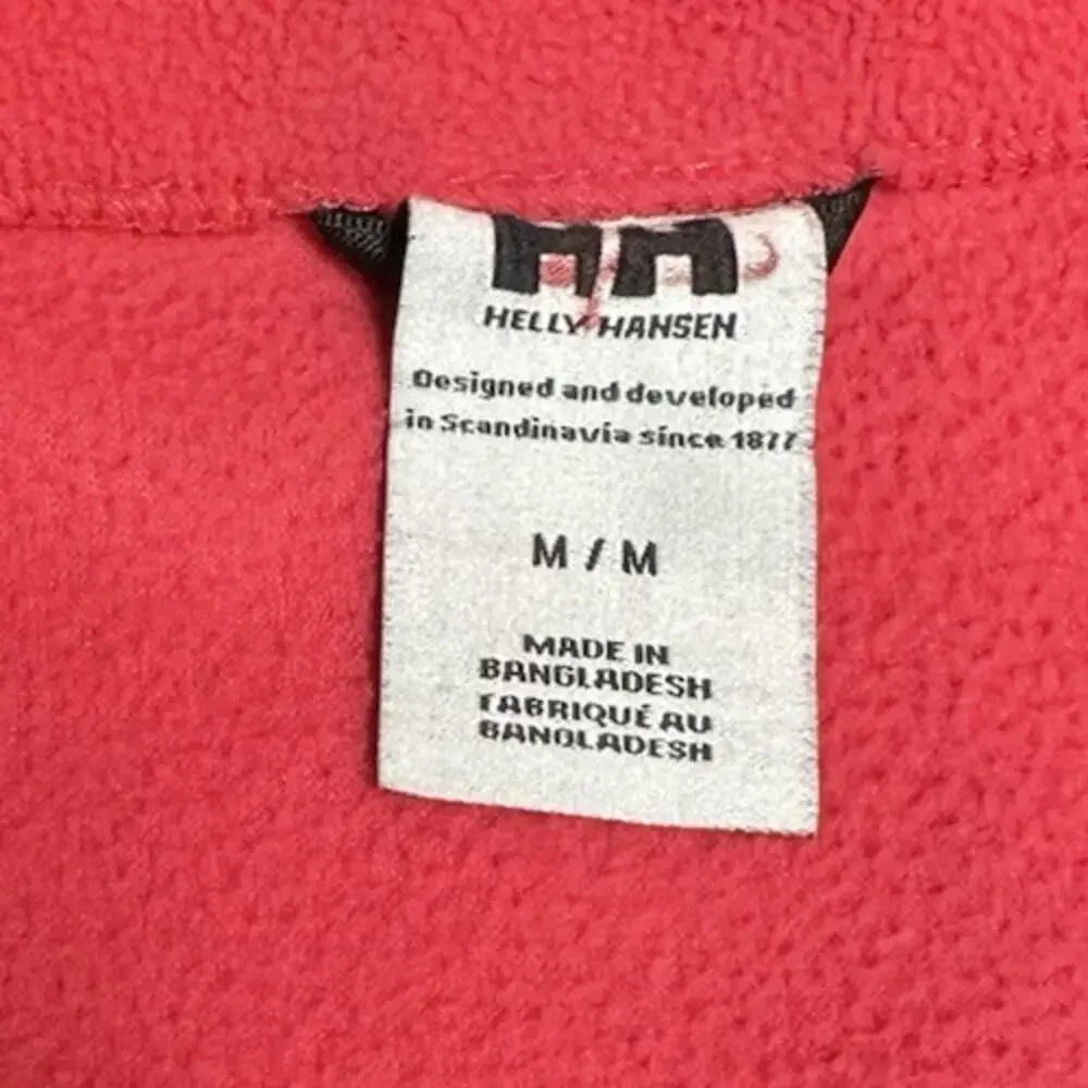 Helly Hansen Polartec Womens M Fleece Pullover Jumper 1/4 Zip Pink Lightweight - Picture 4 of 4